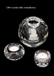 crystal candle holder