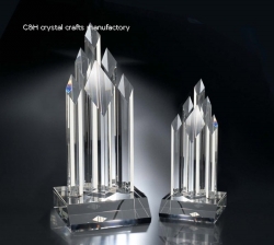 crystal trophy and award
